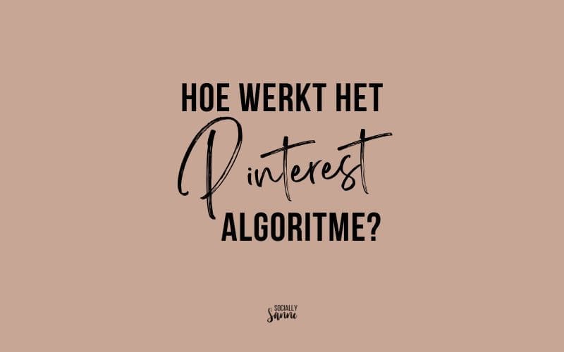 Pinterest algoritme