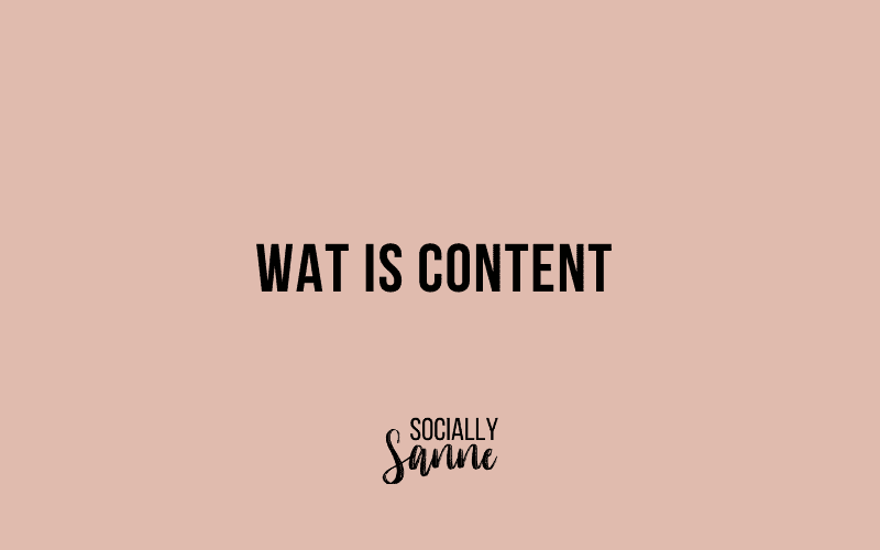 Content Betekenis en Definitie