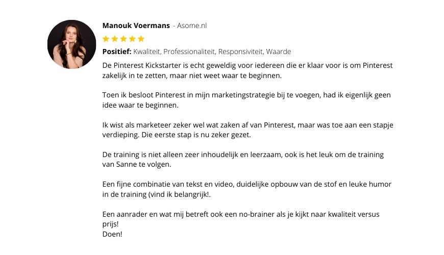 Review Pinterest Kickstarter Cursus Manouk Voermans Review Pinterest Kickstarter Cursus Manouk Voermans