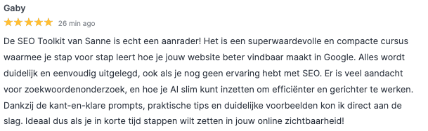Gaby review AI SEO Toolkit