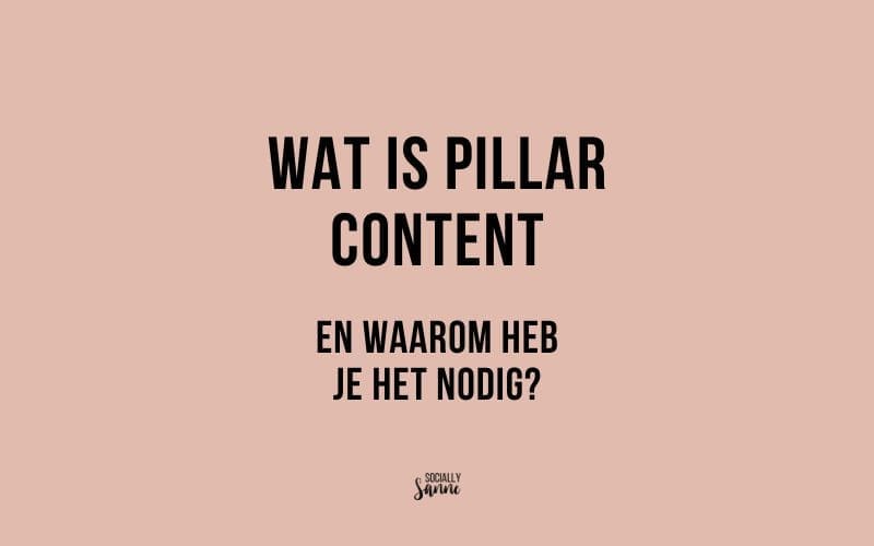 wat is Pillar content